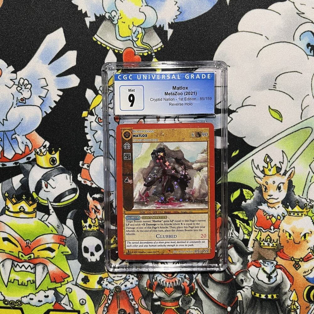 Metazoo Matlox Mint 9 CGC Reverse Holo Cryptid Nation 1st Edition
